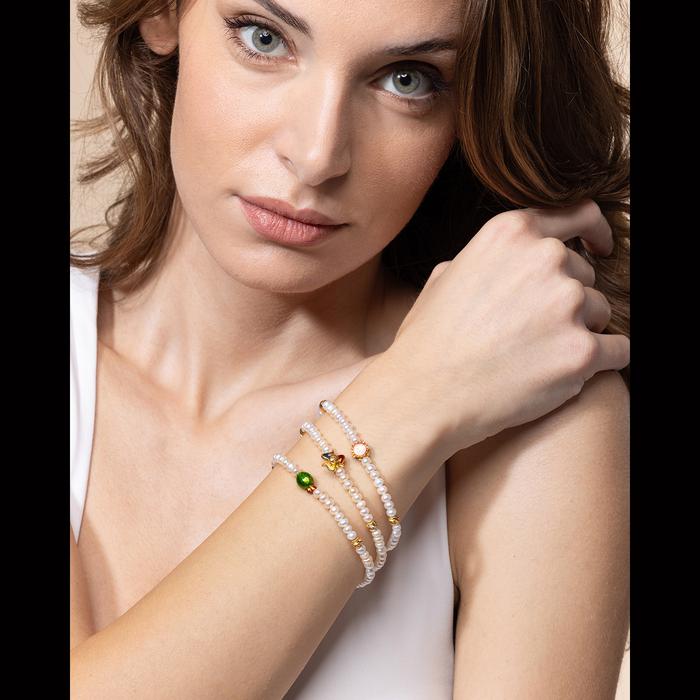 Mini Tambourine Pearl Bracelet