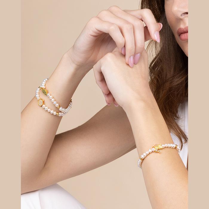 Bracelet de perles Tamburello Lapilli
