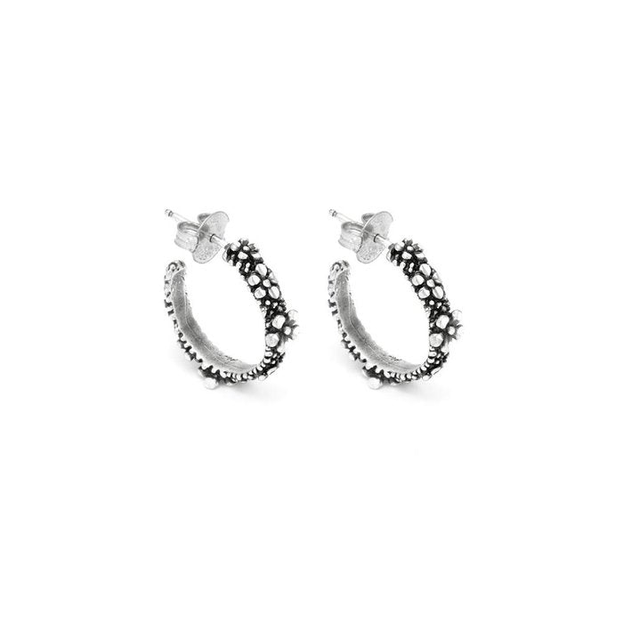 Boucles d'oreilles créoles Millefiori