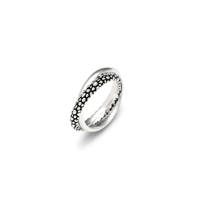 Bague Double Perlage