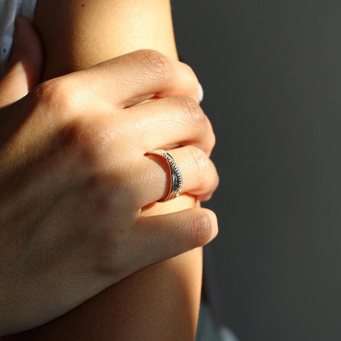 Filodellavita Classic 3 brins en argent 925 et 12 diamants blancs