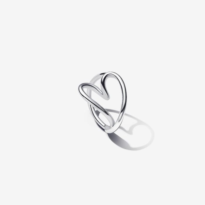 Bague cœur sinueuse
