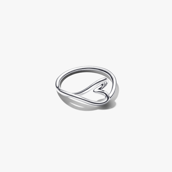 Anello Cuore Piccolo Linea Sinuosa