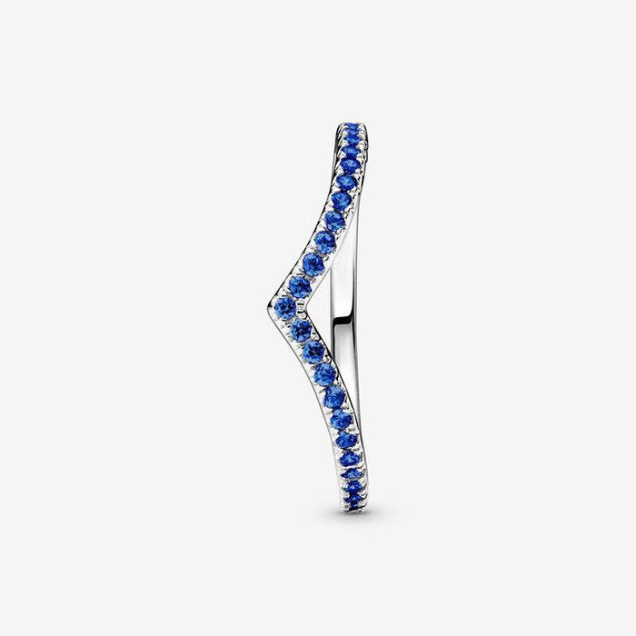 Bague de souhait scintillante bleue
