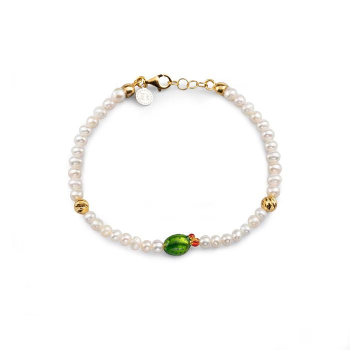 Mini Fig Shovel Pearl Bracelet