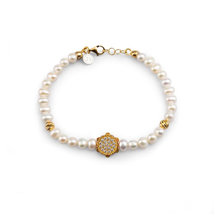 Bracelet de perles Tamburello Lapilli