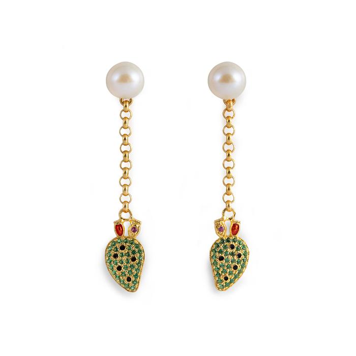 Boucles d'oreilles en perles Pala et figues Lapilli