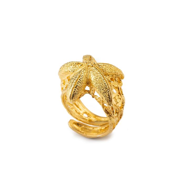 Gold Starfish Ring