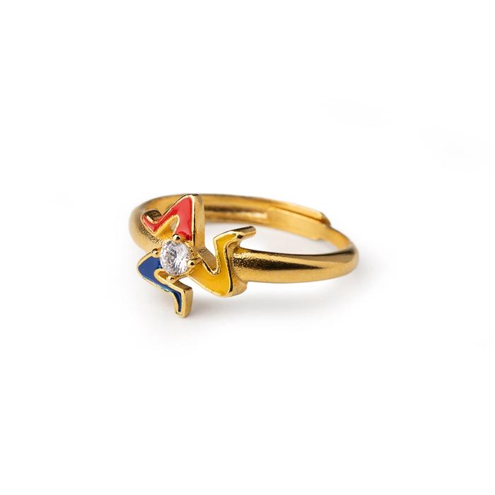 Mini Trinacria Gemma Ring