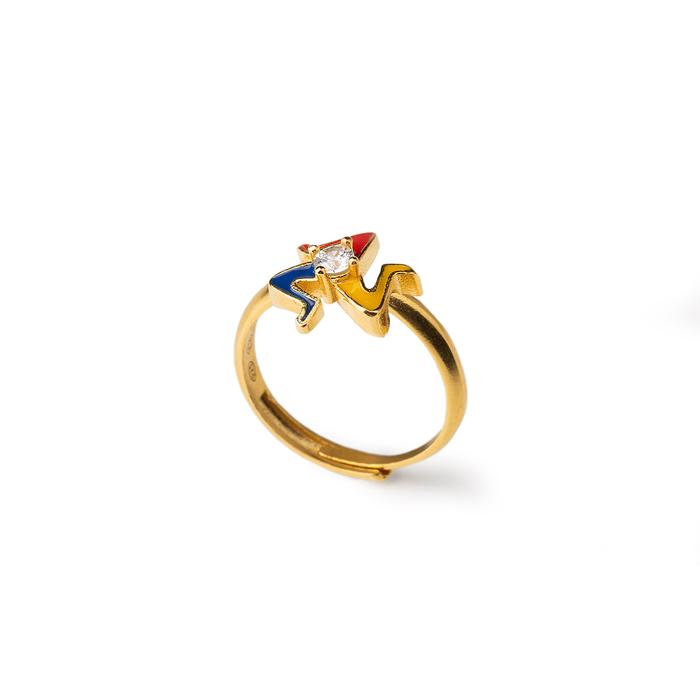 Mini Trinacria Gemma Ring