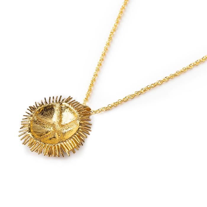 Gold Hedgehog Necklace Acueli