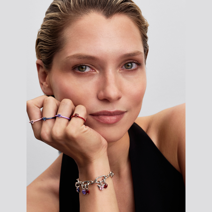 Anello Rosso Chakra Heart Pandora ME