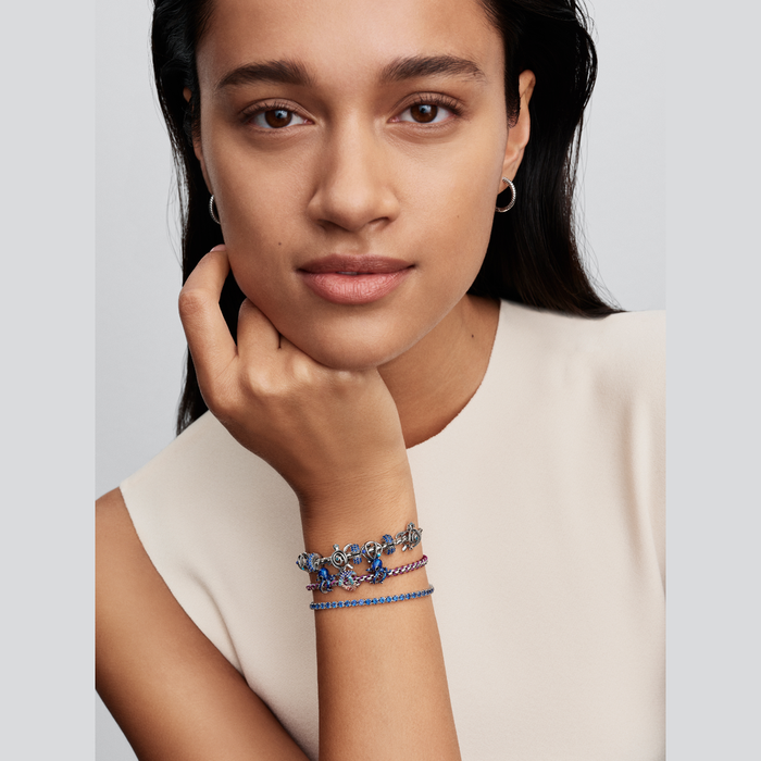 Charm Clip Pietre Blu Oceano