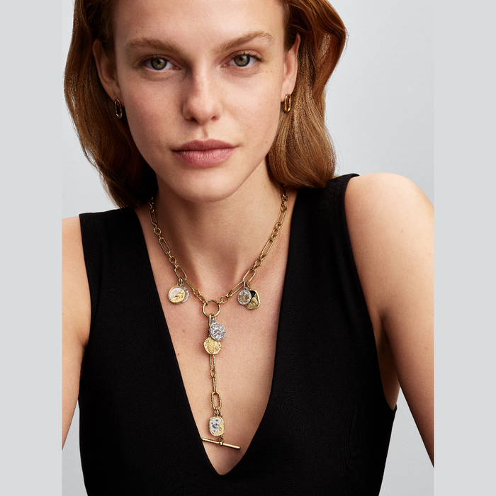Charm Medallion Occhio "Nosce Te Ipsum"