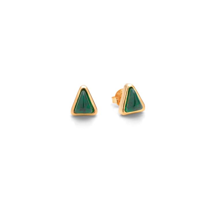 Boucles d'oreilles en or Green Blade