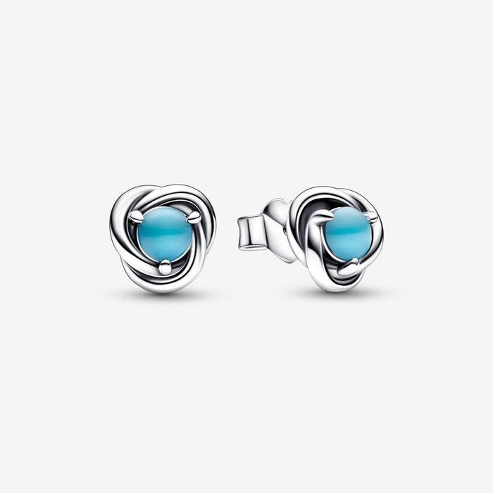 Boucles d'oreilles créoles turquoise éternelles décembre