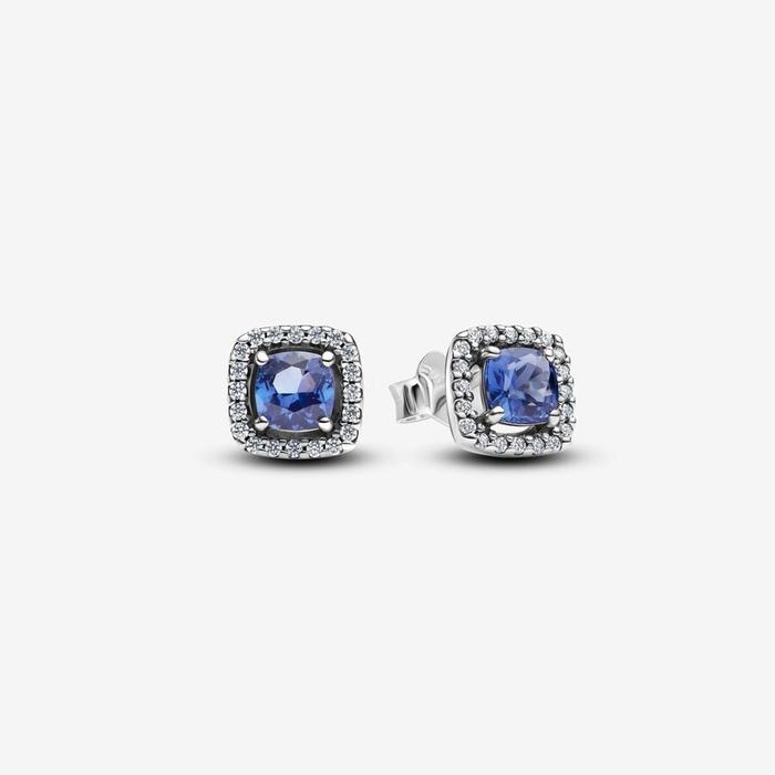 Boucles d'oreilles Blue Square Light Point