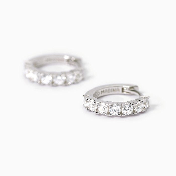 SOIRÉE Zirconia Hoop Earrings