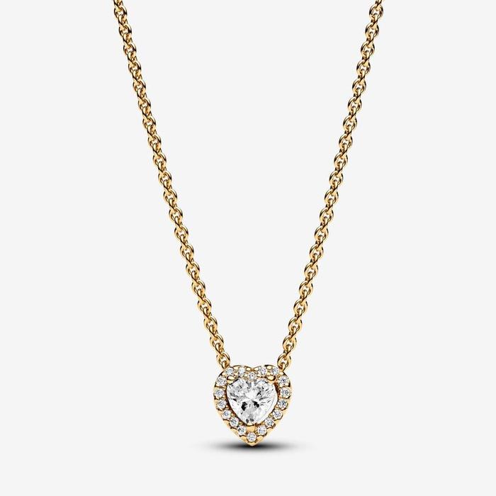 Collier cœur en relief