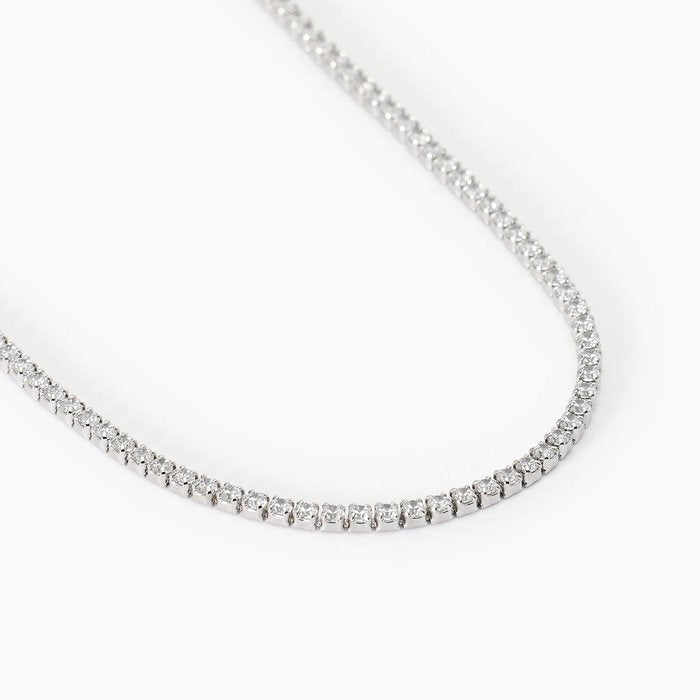 Collier tennis avec zircone blanche MINI TENNIS