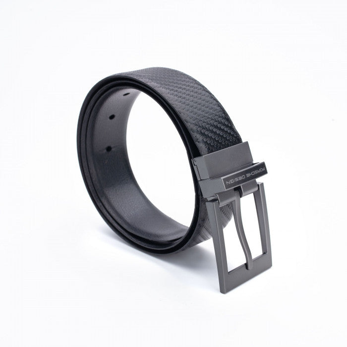 Ceinture d'affaires réversible en carbone