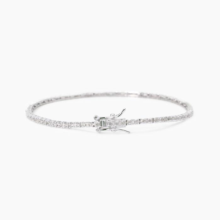 Tennis Club Silver Zirconia Tennis Bracelet