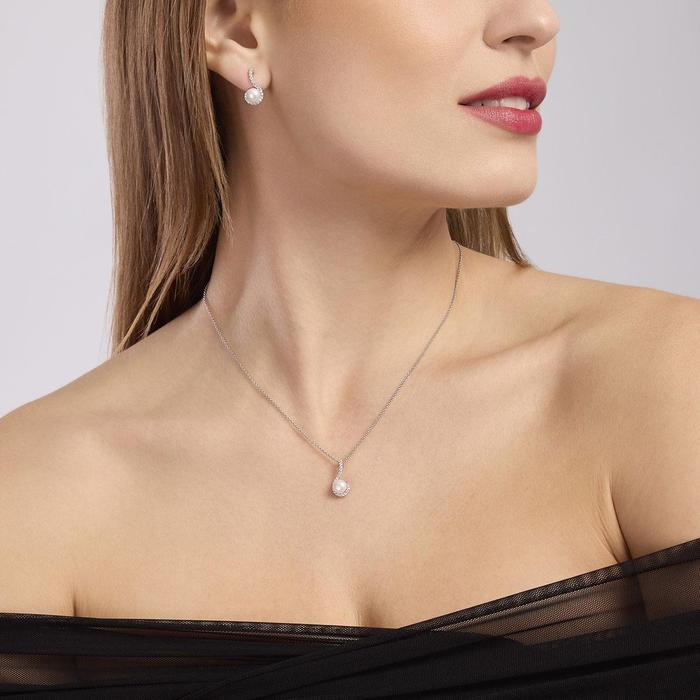 Collier ras du cou avec pendentif I love Symphony