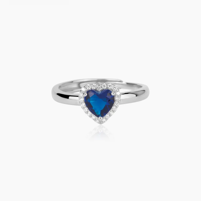 BAGUE COEUR SAPHIR