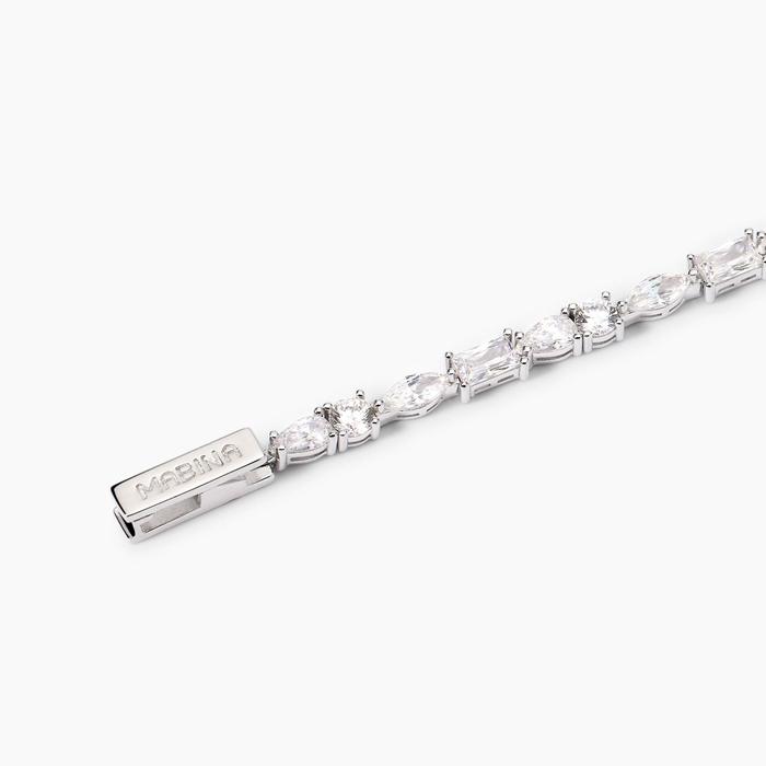 Bracelet avec éléments taillés en baguette et goutte de luxe