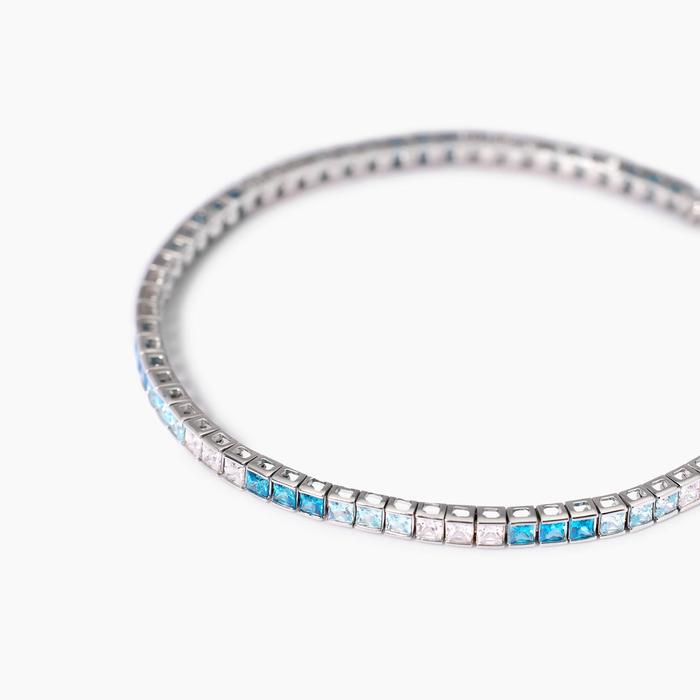 Tennis bracelet with blue and blue zirconia Tennis Club