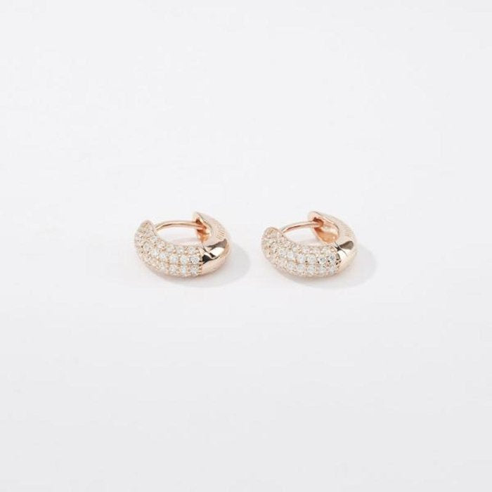 PAVÉ HOOP EARRINGS