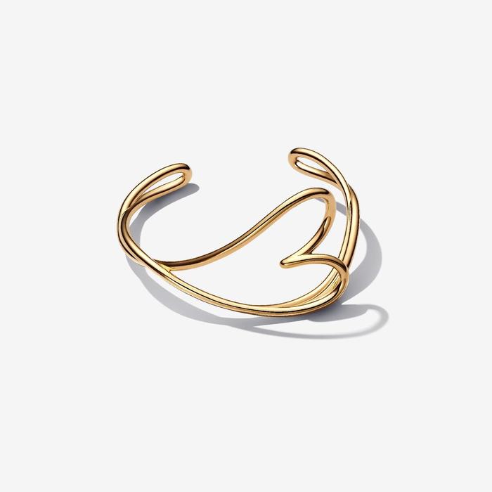 Bracelet Coeur Ouvert Ligne Sinueuse