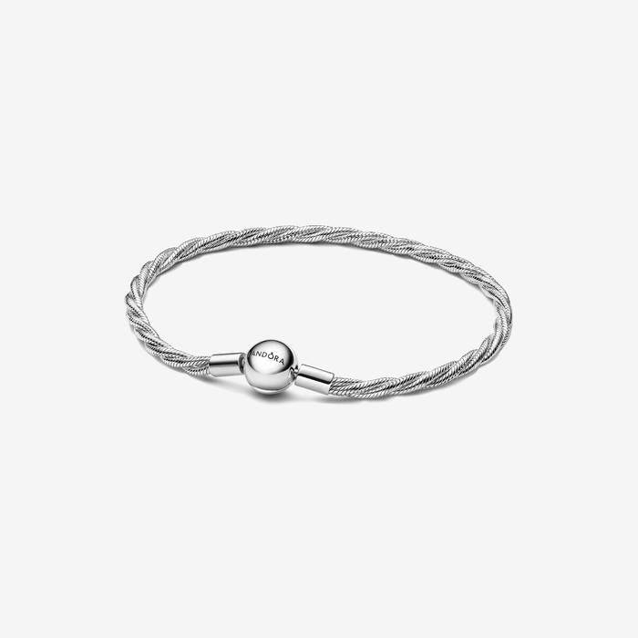 Double Braided Mesh Bracelet with Ball Clasp
