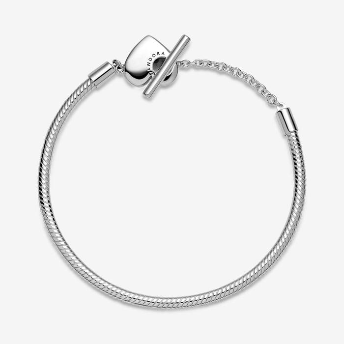 Bracelet with T-Clasp and Heart