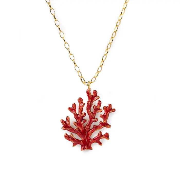 Collana Pendente Corallo