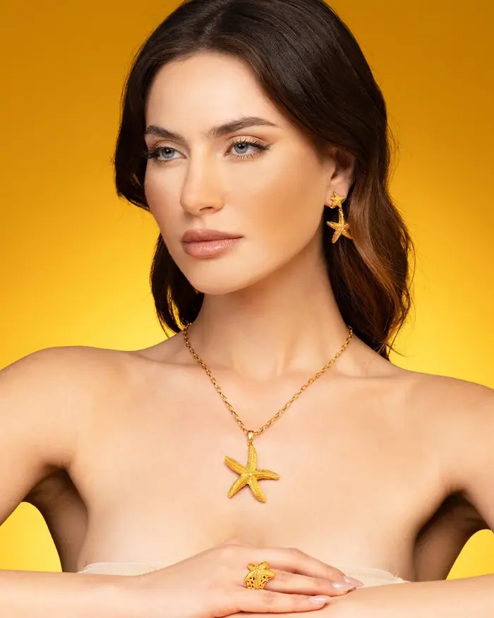 Collana Pendente Stella Marina Gold