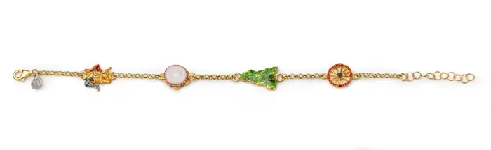 Bracciale Rolò 4 simboli Sicilia
