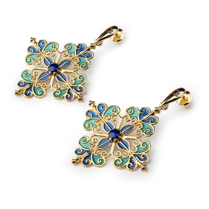 Orecchini Barocco Blu
