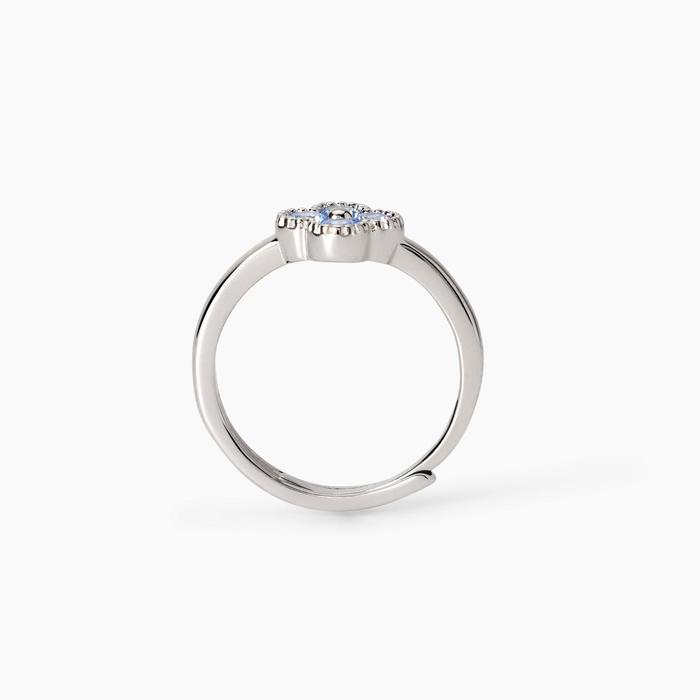 Jasmine Blue Flower Ring