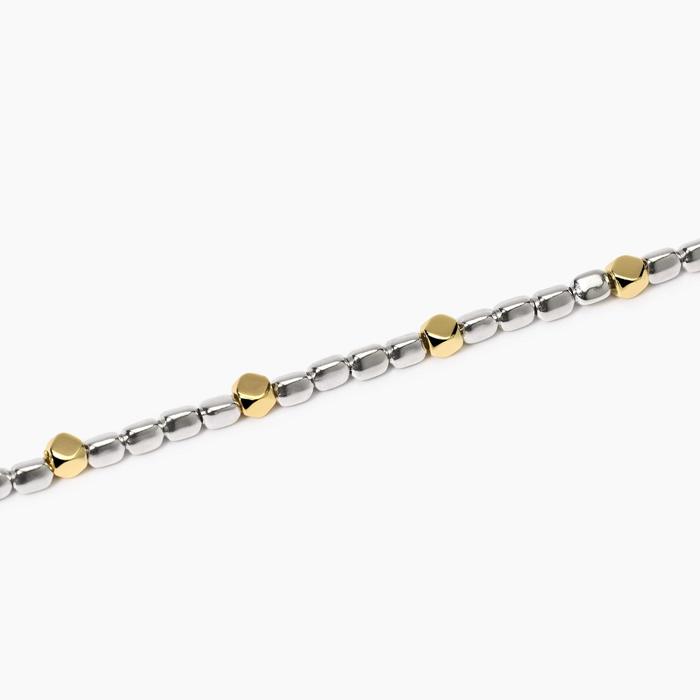 Bracelet réglable avec éléments plaqués or Californie