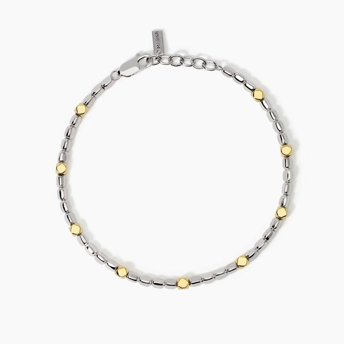 Bracelet réglable avec éléments plaqués or Californie