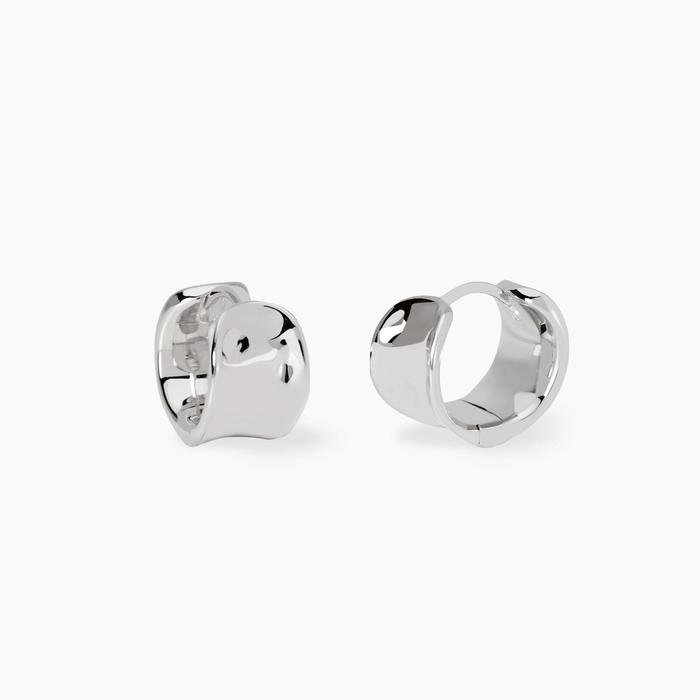 Superbes boucles d'oreilles créoles allongées