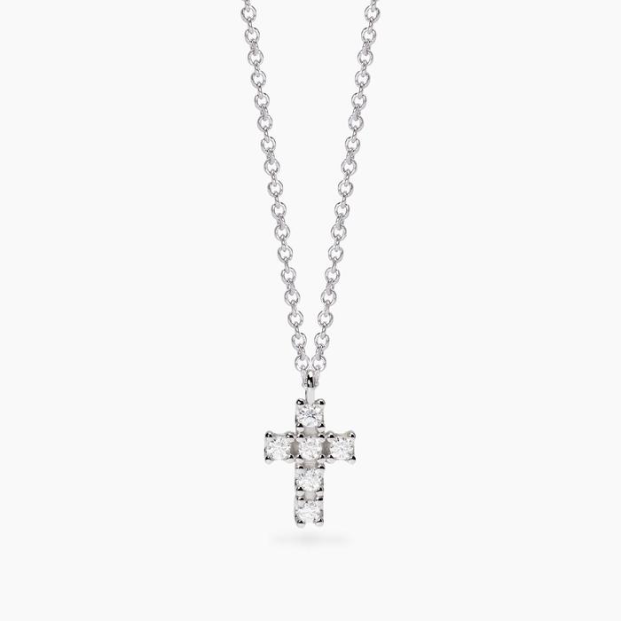Girocollo con croce in diamanti lab-grown My Diamond