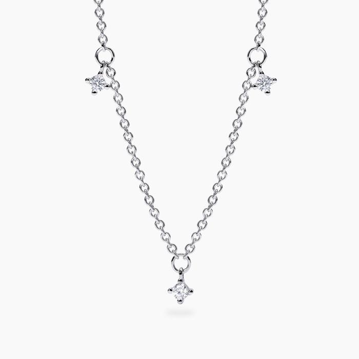 Girocollo con punti luce in diamanti lab-grown My Diamond