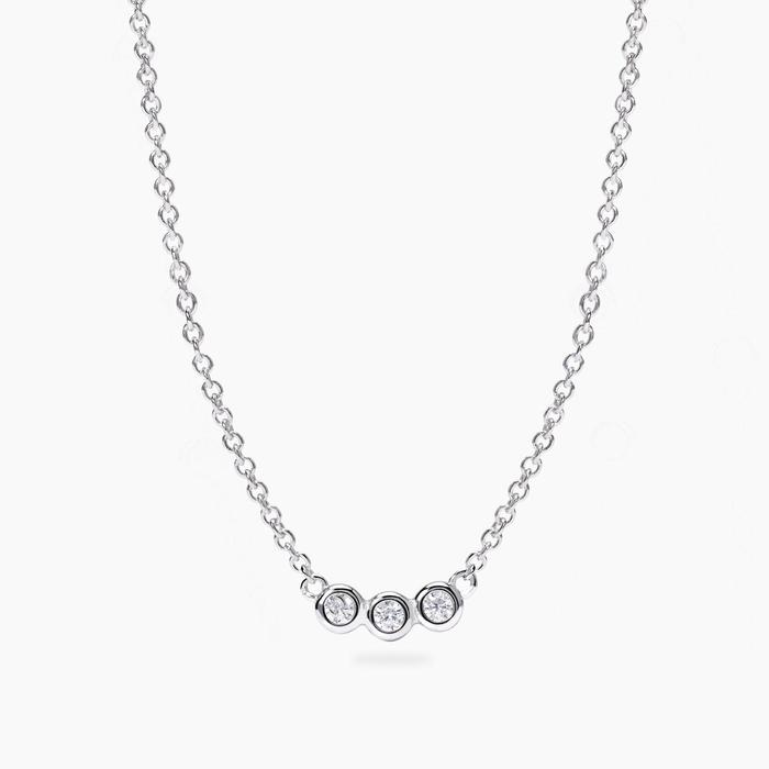 Girocollo trilogy con diamanti lab-grown My Diamond