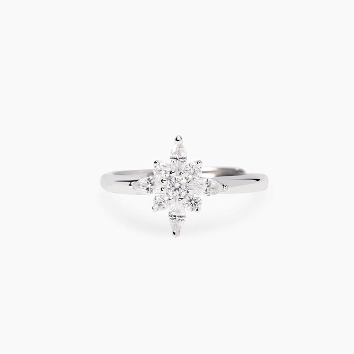 Anello con stella polare in zirconi STELLA POLARE