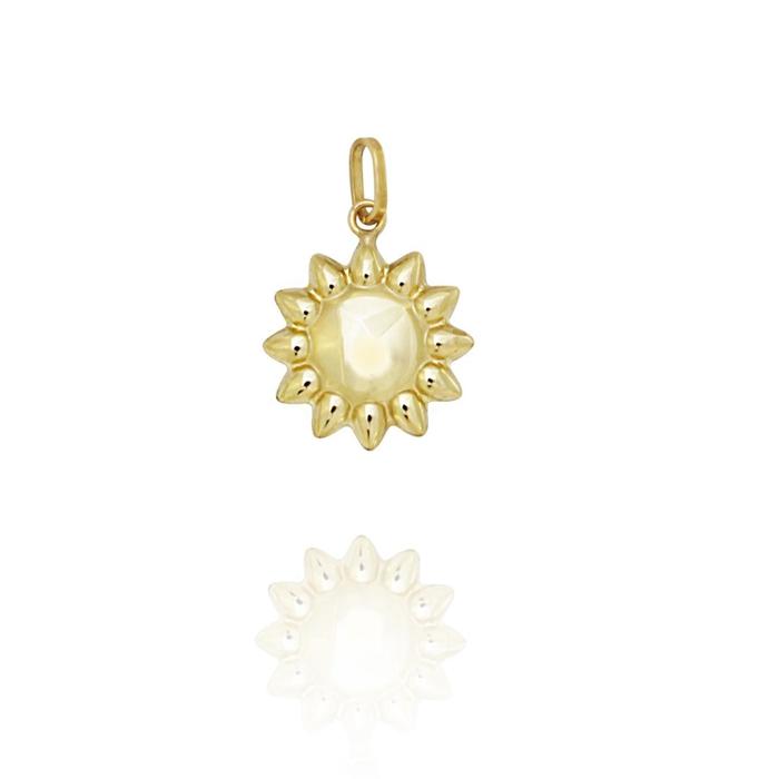 Pendentif Soleil en or véritable