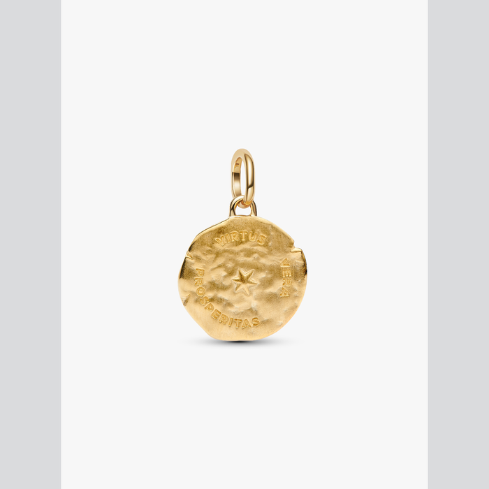 Charm Medallion Spiga di Grano "Virtus Vera Prosperitas"