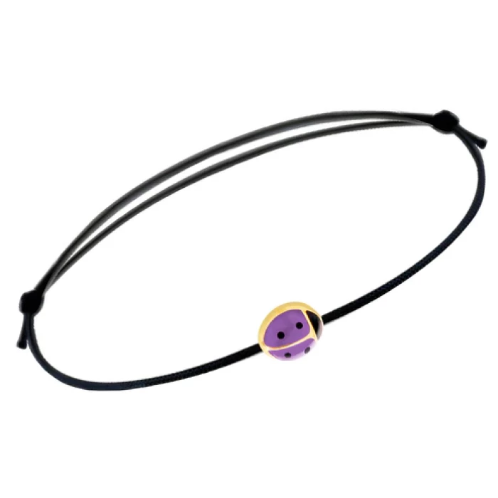 Bracelet coccinelle en or véritable