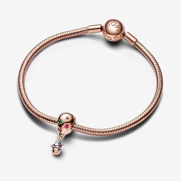 Santa Claus in Hot Air Balloon Charm
